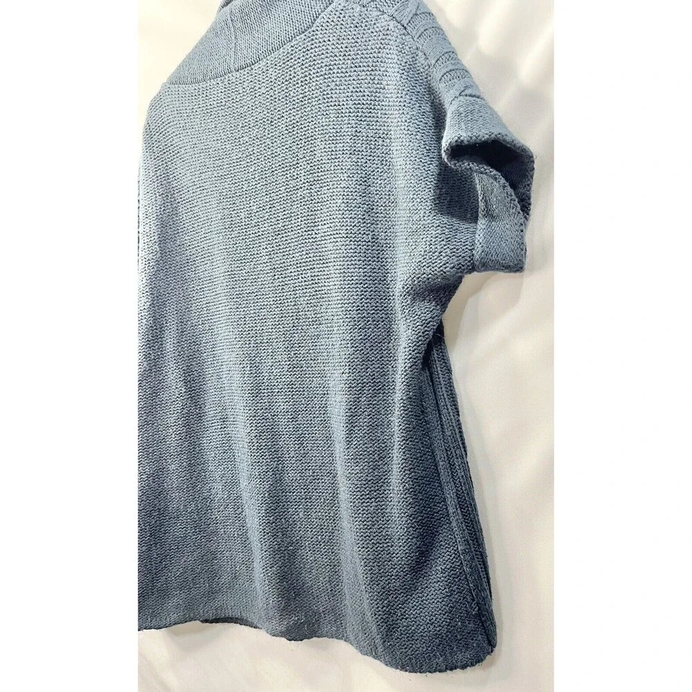 St. John's Bay Knit Women's Blue Cardigan Long Sleeve Sweater Size Large - Picture 8 of 9